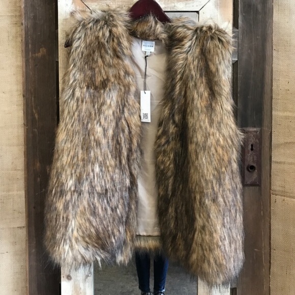 Brown Faux Fur Vest - Picture 3 of 7